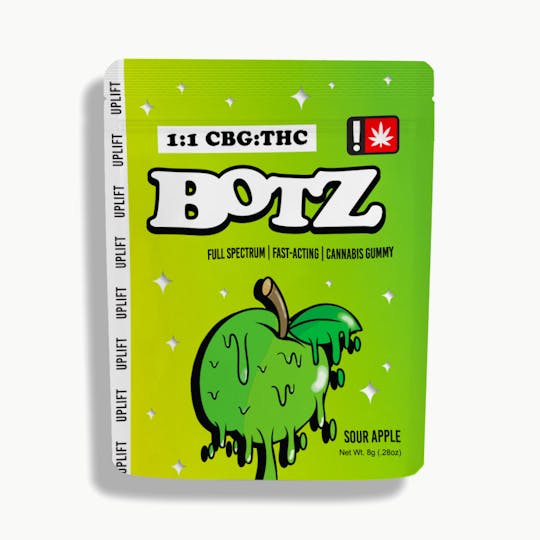 Green State of Mind - 1:1 CBG/THC Sour Apple BOTZ (200mg) - 1