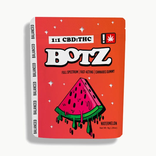 Green State of Mind - 1:1 CBD/THC Watermelon BOTZ (200mg) - 1