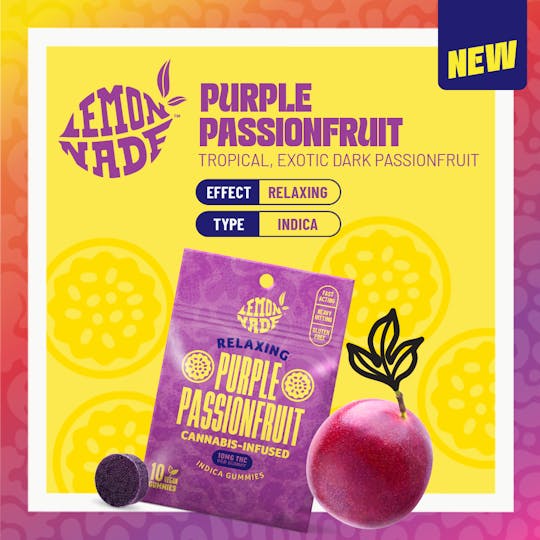 Lemonnade - Lemonnade - Purple Passionfruit - Gummies - 100mg - 1