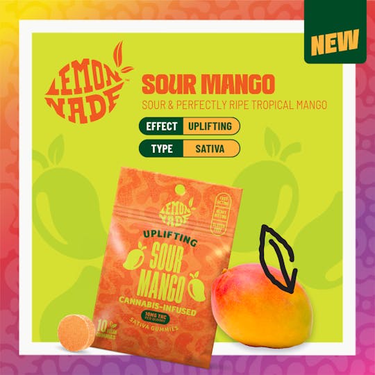 Lemonnade - Lemonnade - Sour Mango - Gummies - 100mg - 1