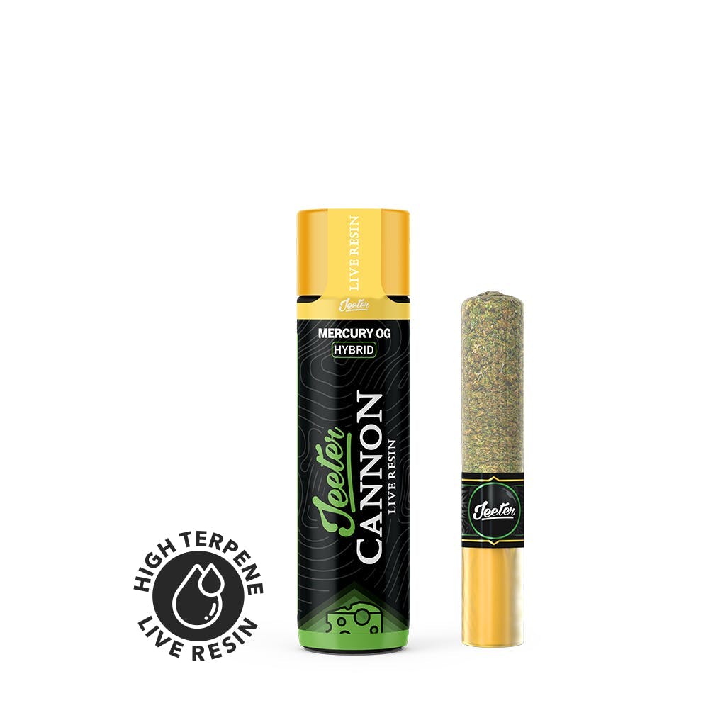 Jeeter - Jeeter | Mercury OG | Live Resin Cannon | Infused Joint | 1.3g - 1