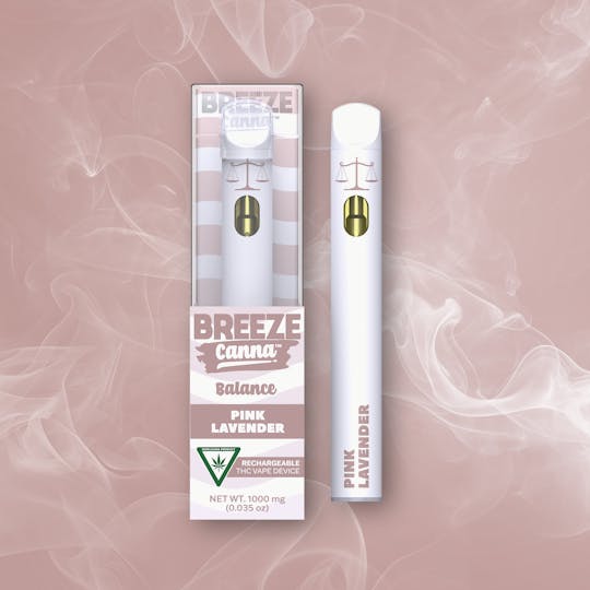 Breeze Canna - Pink Lavender - Balance 1g PLUS Vape Device — BREEZE Canna - 1