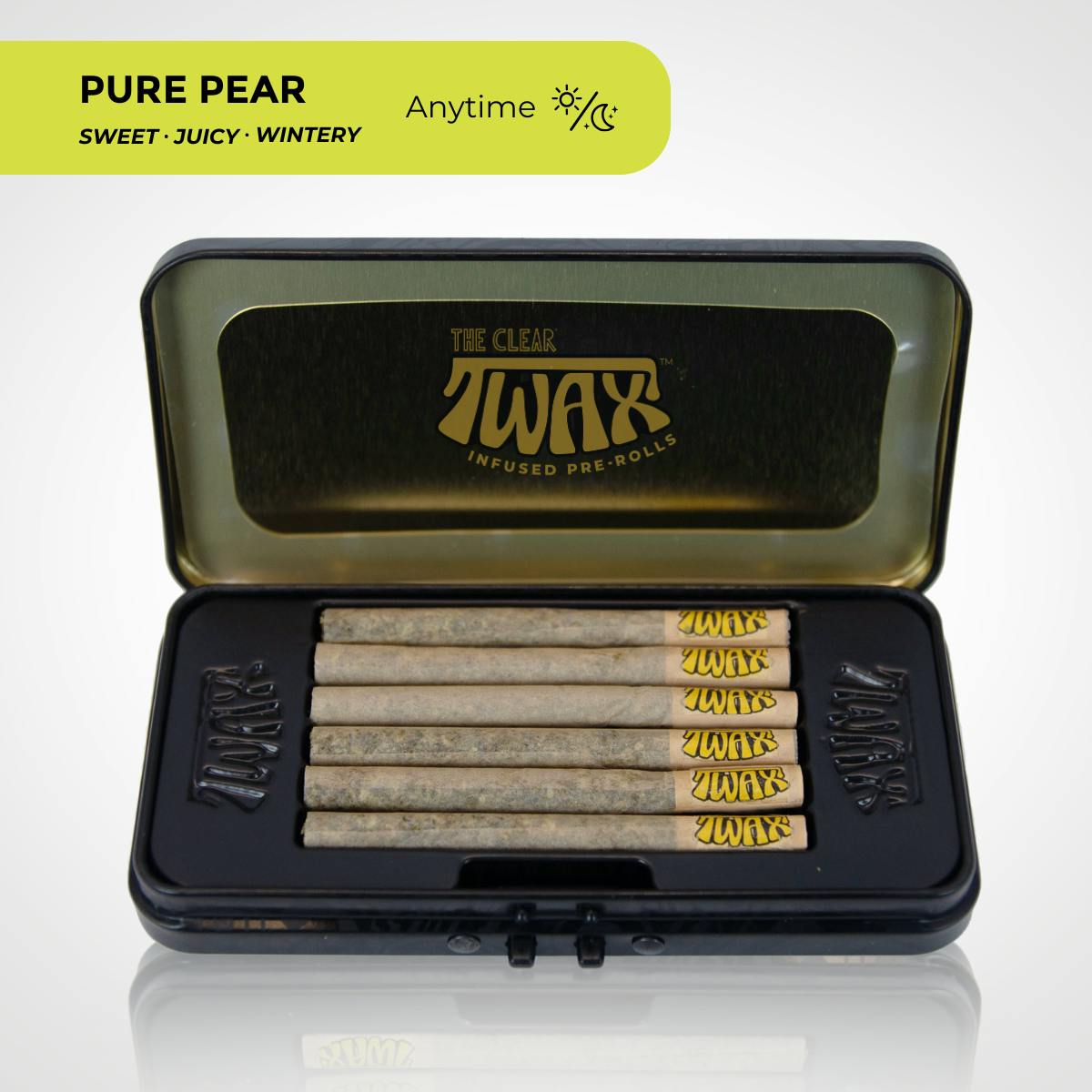 CLEAR Brands - TWAX Mini Infused Pre-rolls 3g [6 Pack] | Pure Pear - 1
