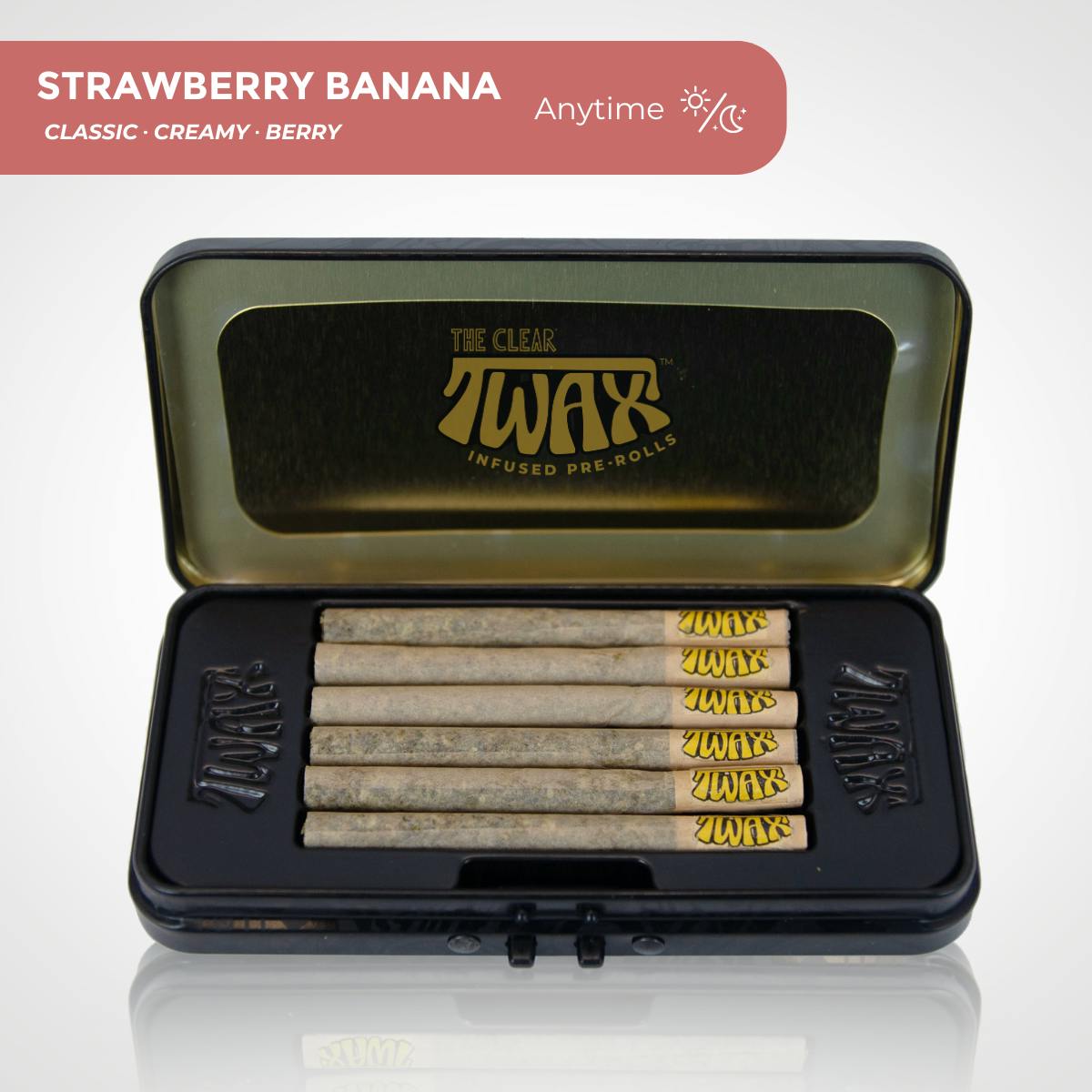 CLEAR Brands - TWAX Mini Infused Pre-rolls 3g [6 Pack] | Strawberry Banana - 1