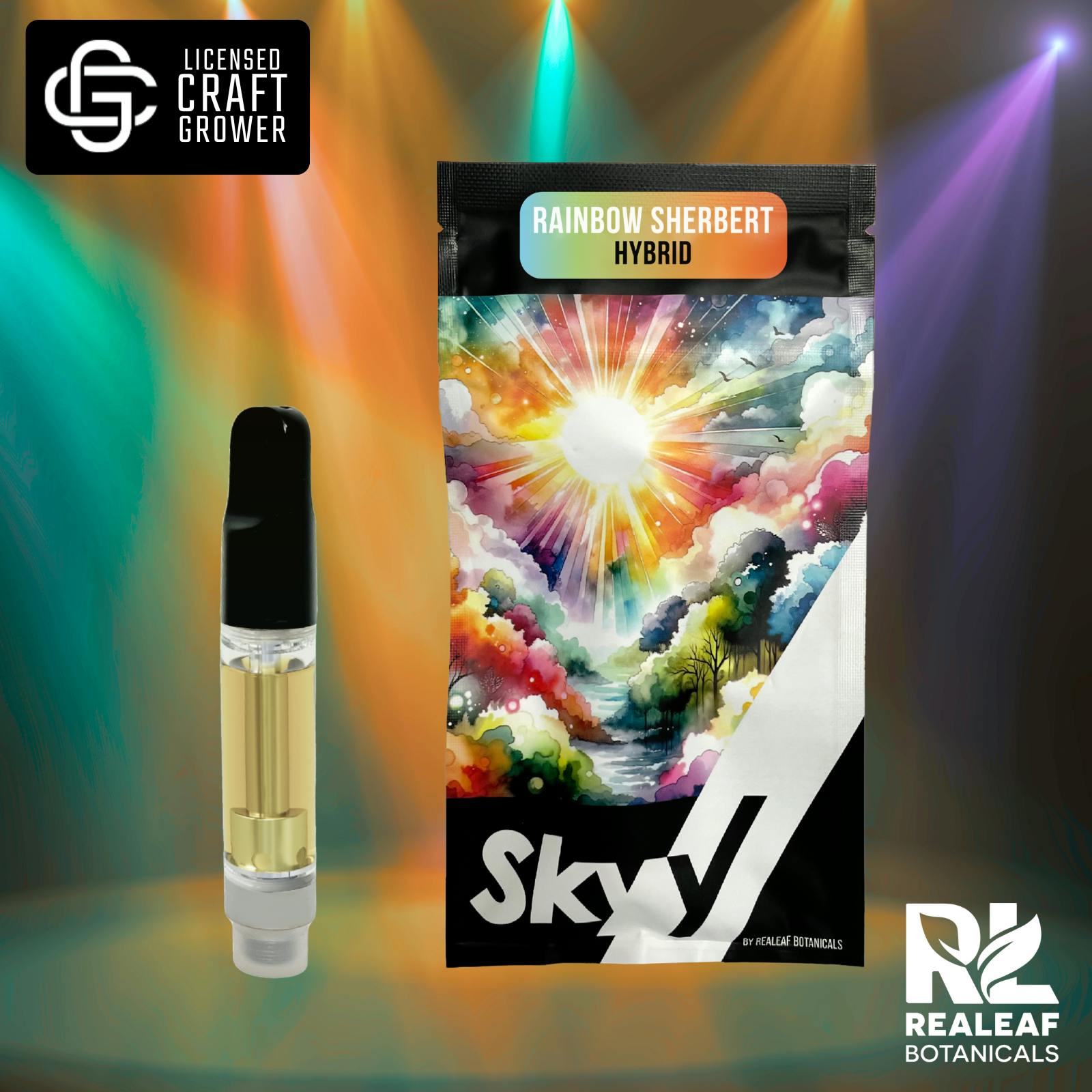 Realeaf Botanicals - Rainbow Sherbert Vape Cartridge 2.0g - 1