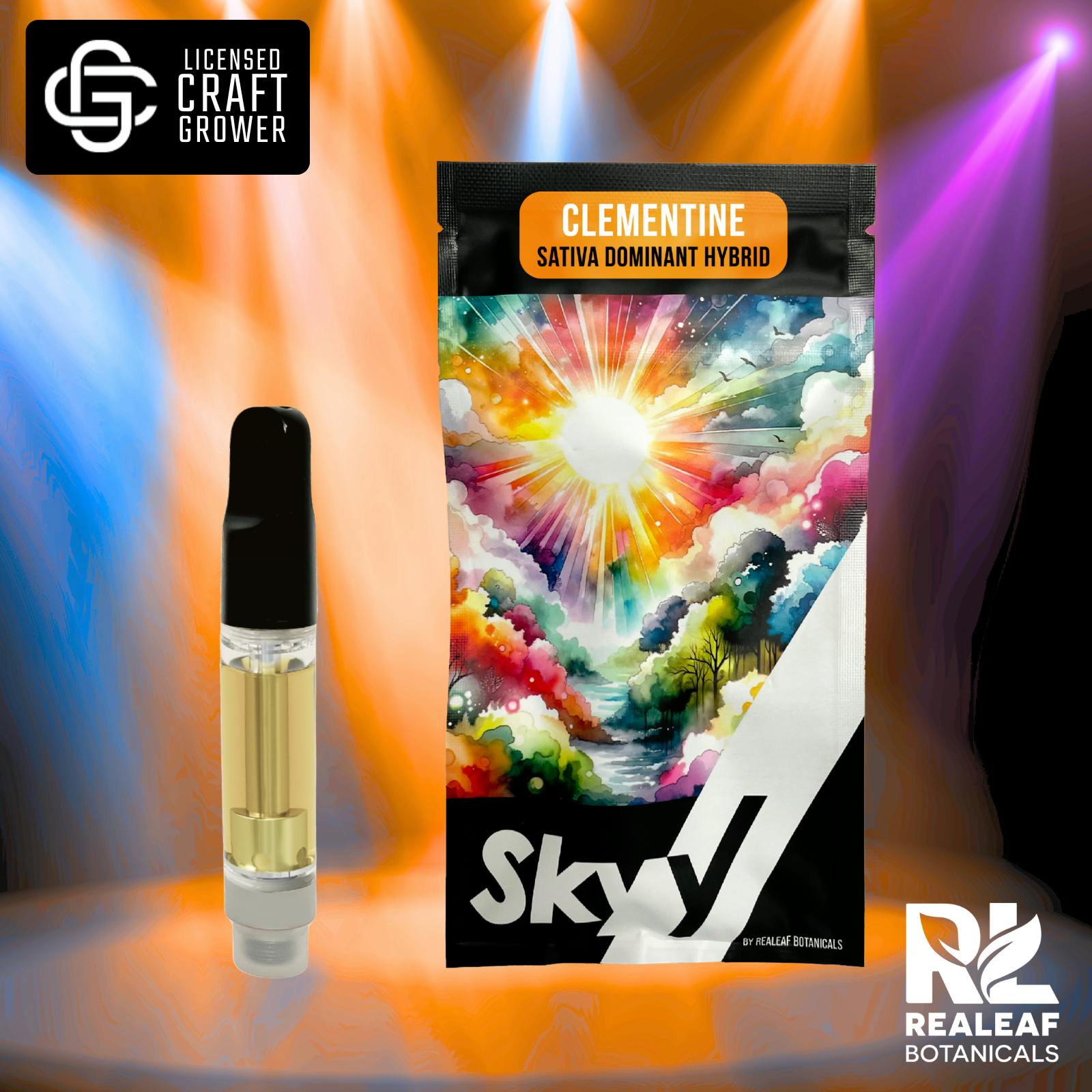 Realeaf Botanicals - Clementine Vape Cartridge 2.0g - 1