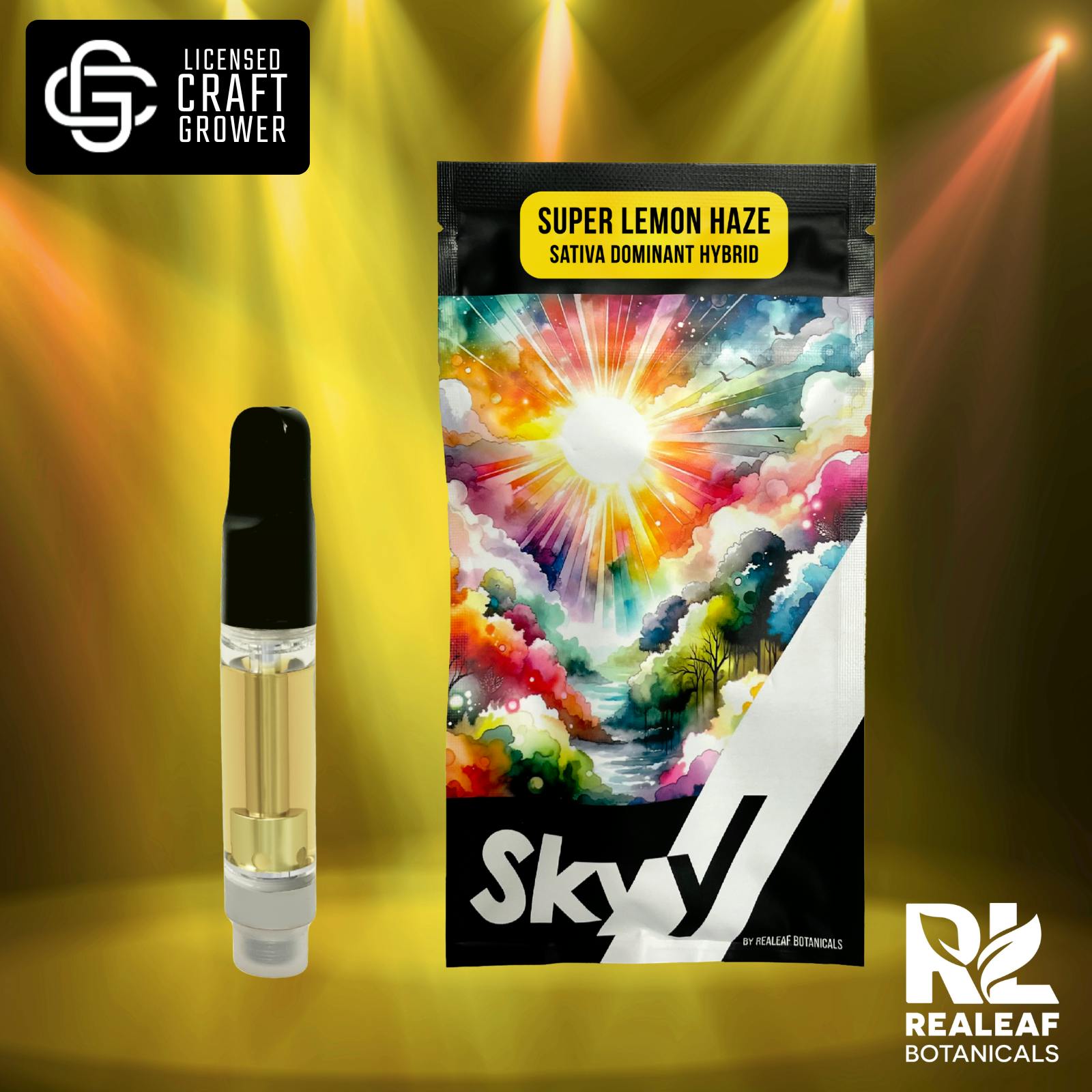 Realeaf Botanicals - Super Lemon Haze Vape Cartridge 1.0g - 1