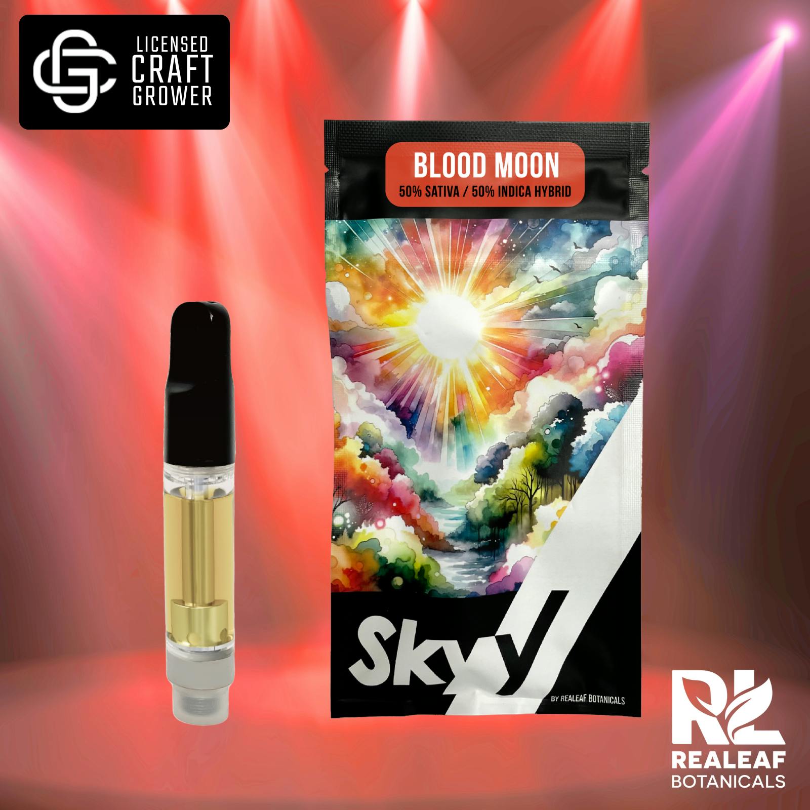 Realeaf Botanicals - Blood Moon Vape Cartridge 1.0g - 1