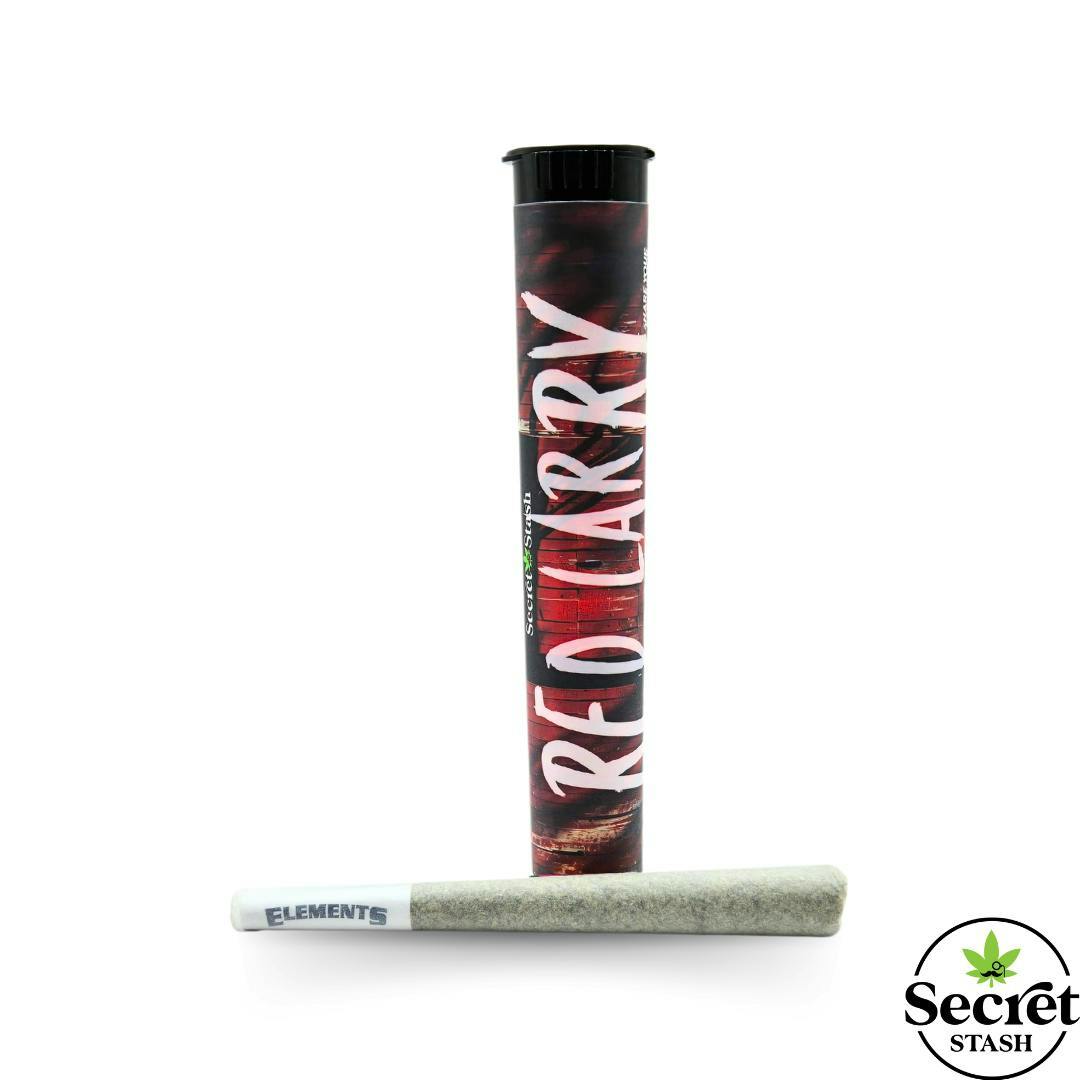 Secret Stash - Secret Stash | Full Bud Pre Roll | Red Larry | 1.2g - 1
