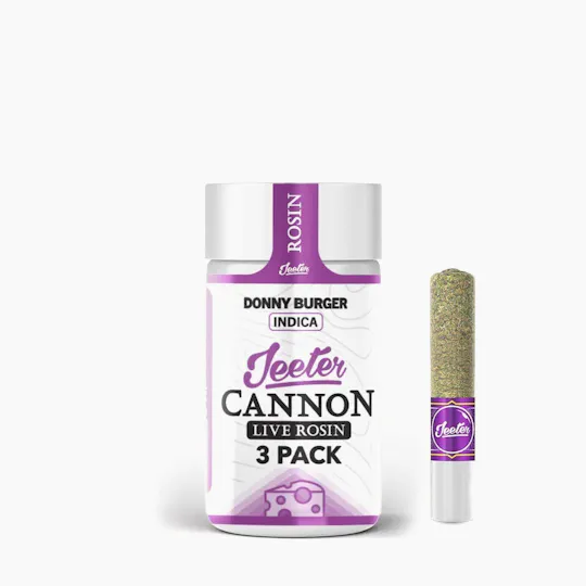 Jeeter - Jeeter | Donny Burger | Live Rosin Cannons | Infused Minis | 0.5g ea | 3pk - 1