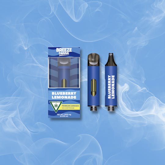 Breeze Canna - Blueberry Lemonade - Classic 1g 510 Vape Device — BREEZE Canna - 1