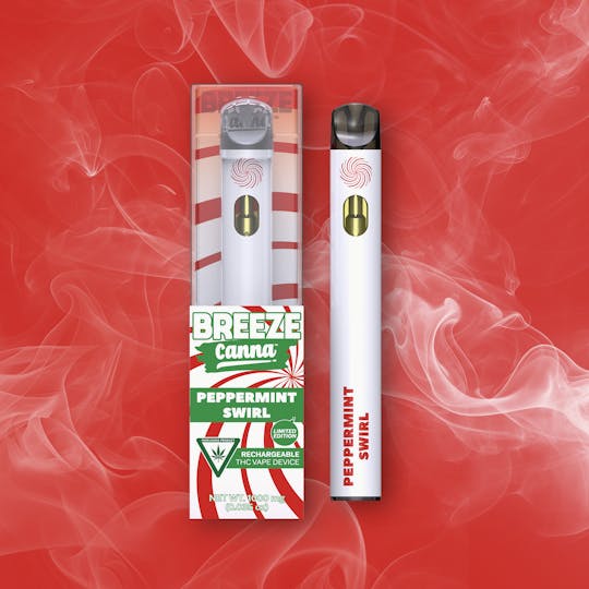 Breeze Canna - Candy Cane - Seasonal 1g PLUS Vape Device — BREEZE Canna - 1