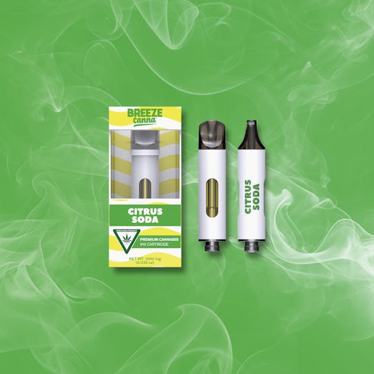 Breeze Canna - Citrus Soda - Classic 1g 510 Vape Device — BREEZE Canna - 1