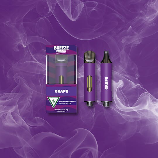 Breeze Canna - Grape - Classic 1g 510 Vape Device — BREEZE Canna - 1