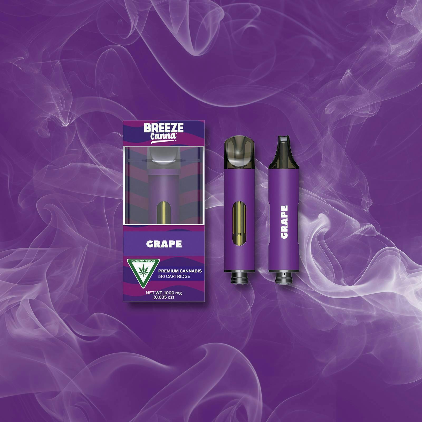 Breeze Canna - BREEZE Canna | Grape | Classic Cartridge | 1g - 1