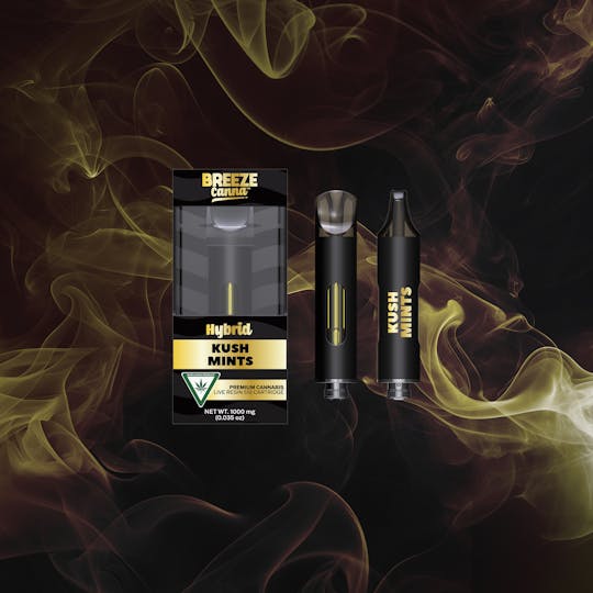 Breeze Canna - Kush Mints - Hybrid Live Resin 1g 510 Vape Device — BREEZE Canna - 1