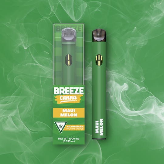 Breeze Canna - Maui Melon - Seasonal 1g PLUS Vape Device — BREEZE Canna - 1