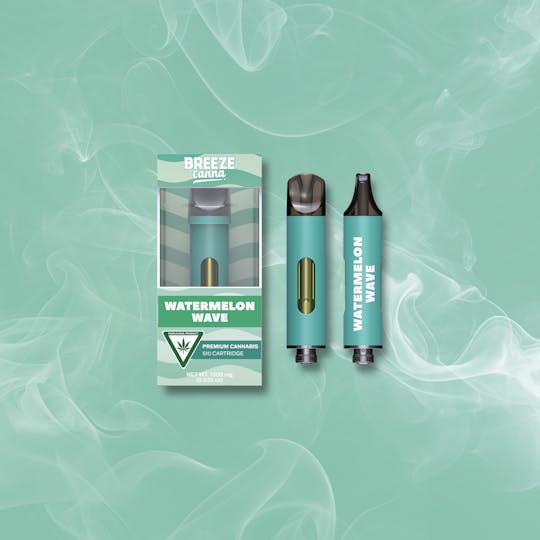 Breeze Canna - Watermelon Wave - Classic 1g 510 Vape Device — BREEZE Canna - 1