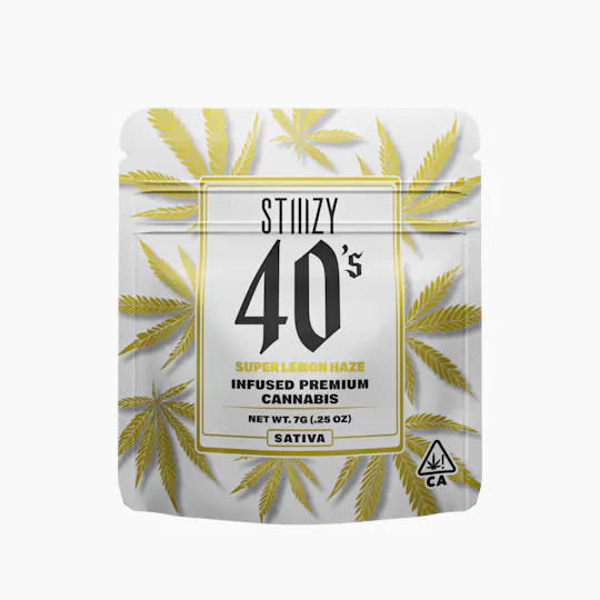 STIIIZY - - SUPER LEMON HAZE - 7G 40's Infused Flower - 1