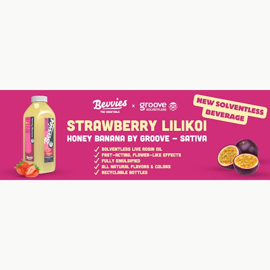 Bevvies - Solventless Strawberry Lilikoi 16oz Drink - 1