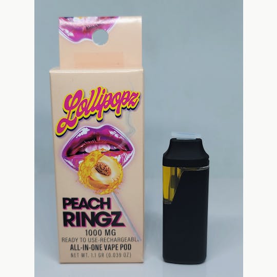 Kaligold extracts - PEACH RINGZ 1.1G DISPOSABLE - 1