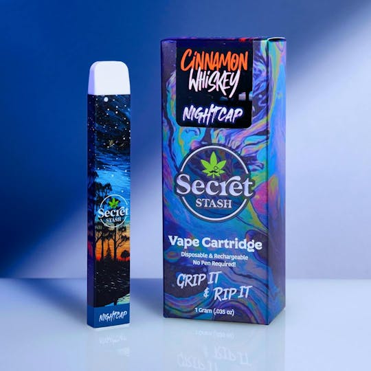 Secret Stash - Secret Stash | Disposable Cart | Nightcap | Cinnamon Whiskey | 1g (NEW) - 1
