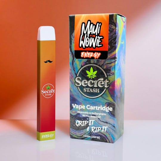 Secret Stash - Secret Stash | Disposable Cart | Energy | Maui Wowie | 1g (NEW) - 1