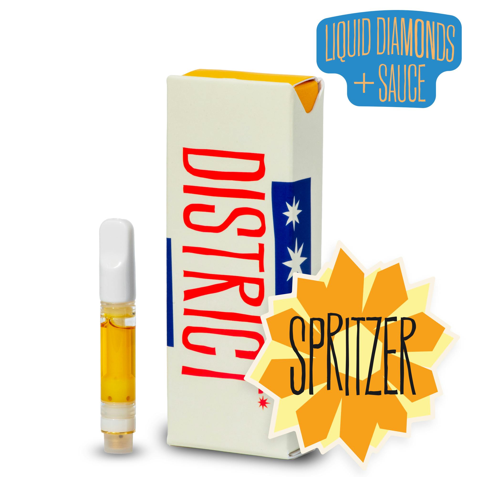 District Cannabis - Spritzer Liquid Diamonds and Sauce Cartridge - 1
