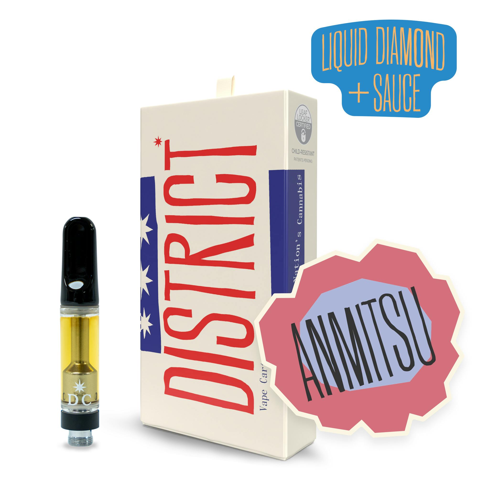 District Cannabis - Anmitsu Liquid Diamonds and Sauce Cartridge - 1