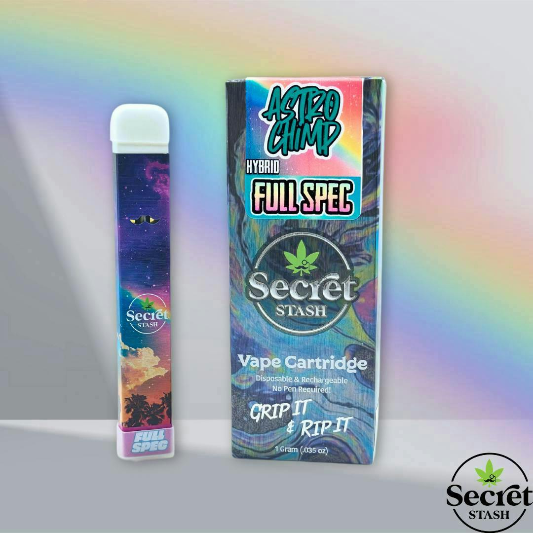 Secret Stash - Secret Stash | Full Spectrum Disposable Cart | Astro Chimp | 1g - 1