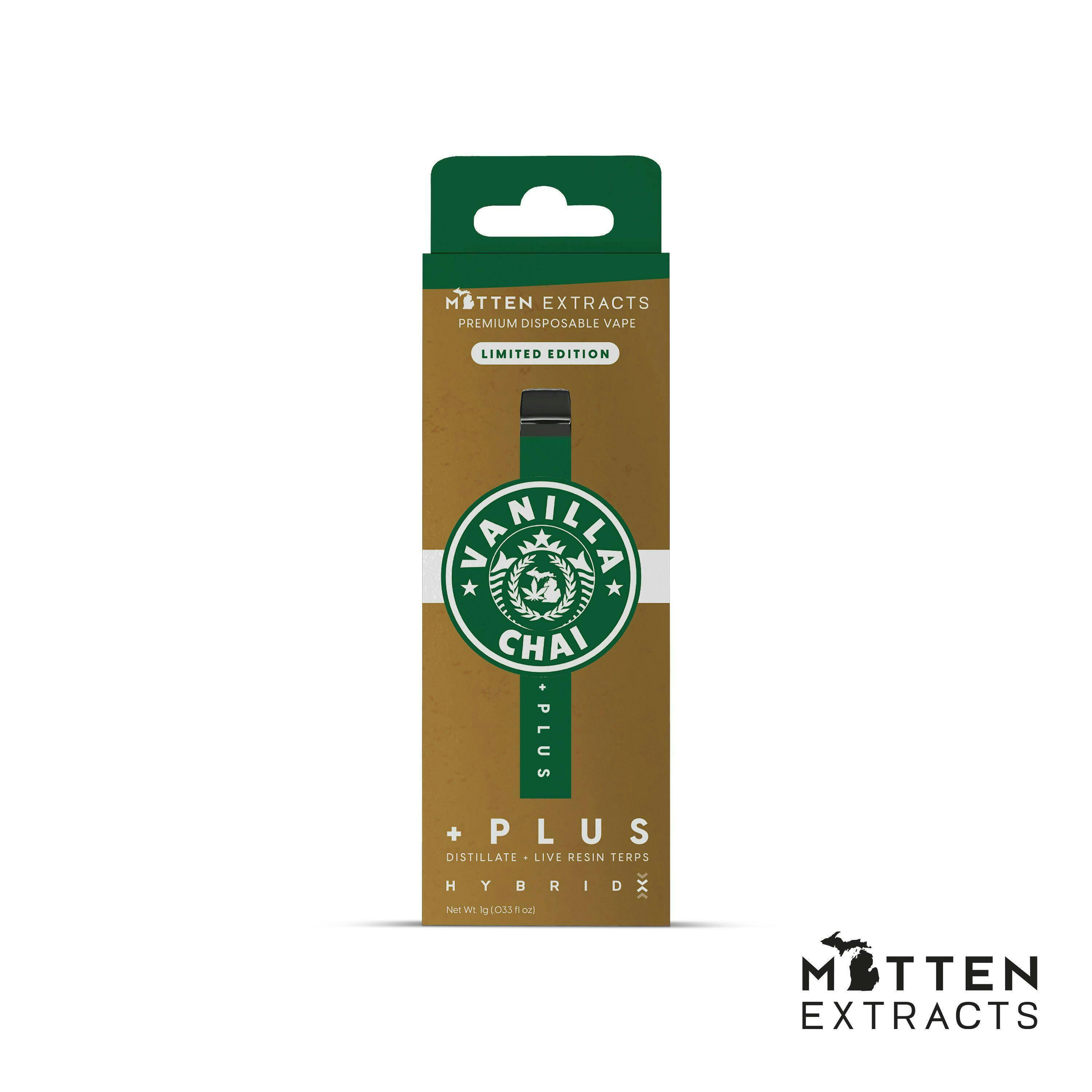 Mitten Extracts - Mitten Extracts | Vanilla Chai | Plus Disposable | 1g - 1