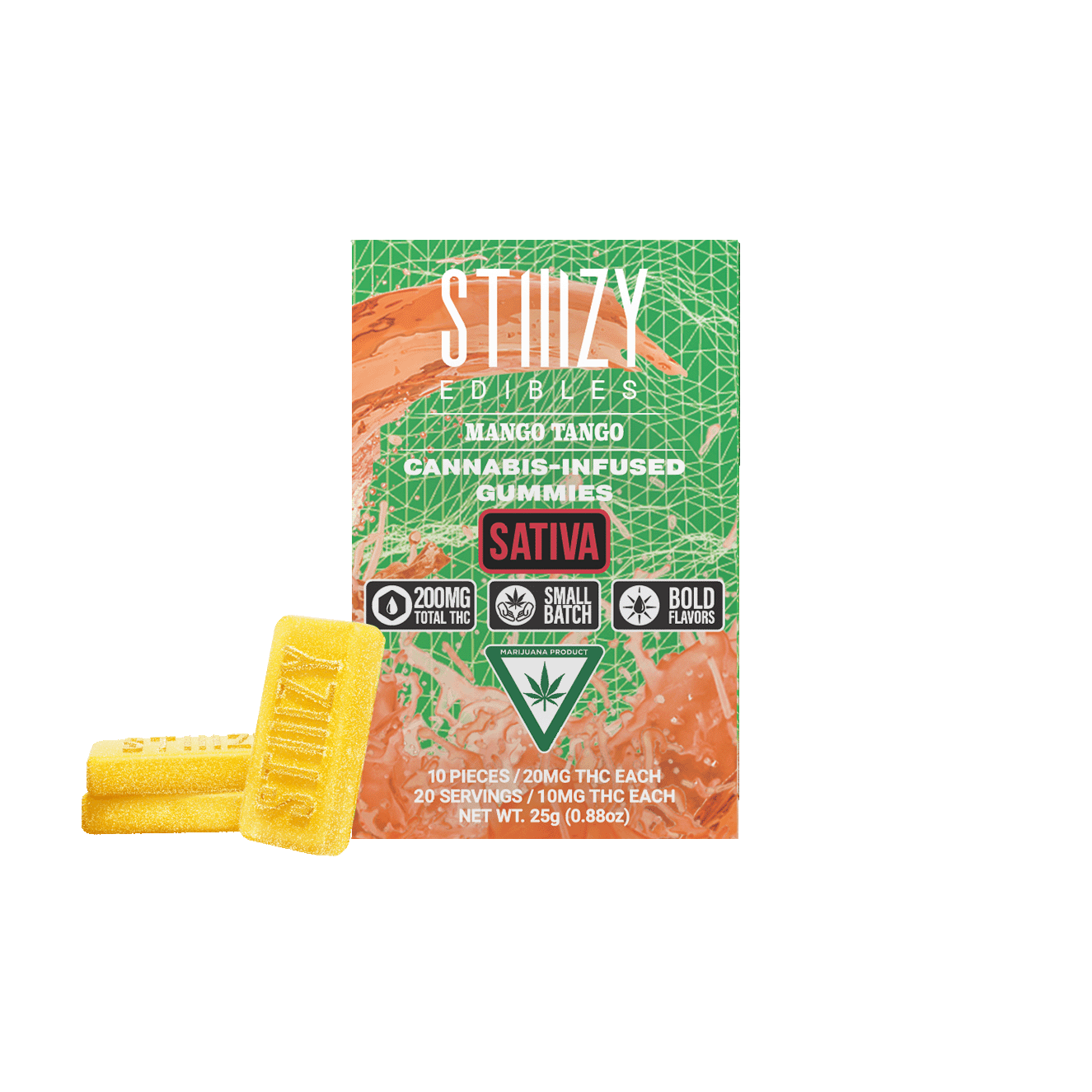 STIIIZY - - MANGO TANGO - Gummies 200mg THC Edibles - 1