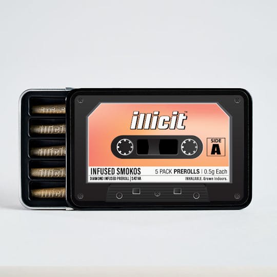 ILLICIT - Sativa Diamond Infused Smokos .5g 5-Pack - 1