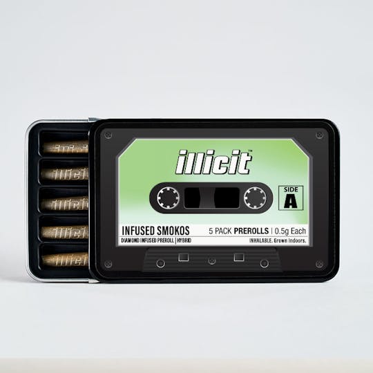 ILLICIT - Hybrid Diamond Infused Smokos .5g 5-Pack - 1