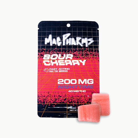 Mac Pharms - Sour Cherry 200mg Nighttime Gummies - 1