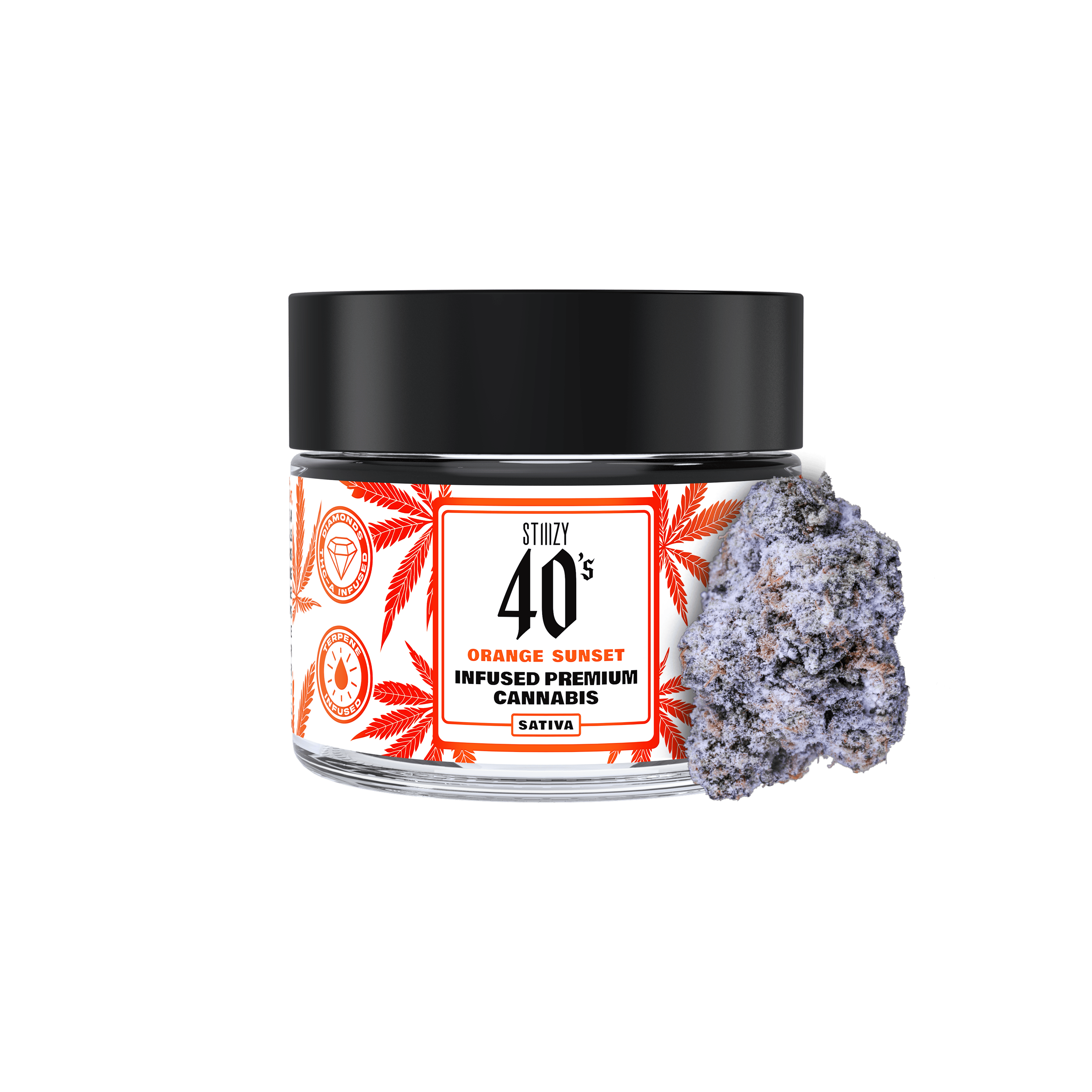 STIIIZY - - ORANGE SUNSET - 3.5G 40's Infused Flower Jar - 1