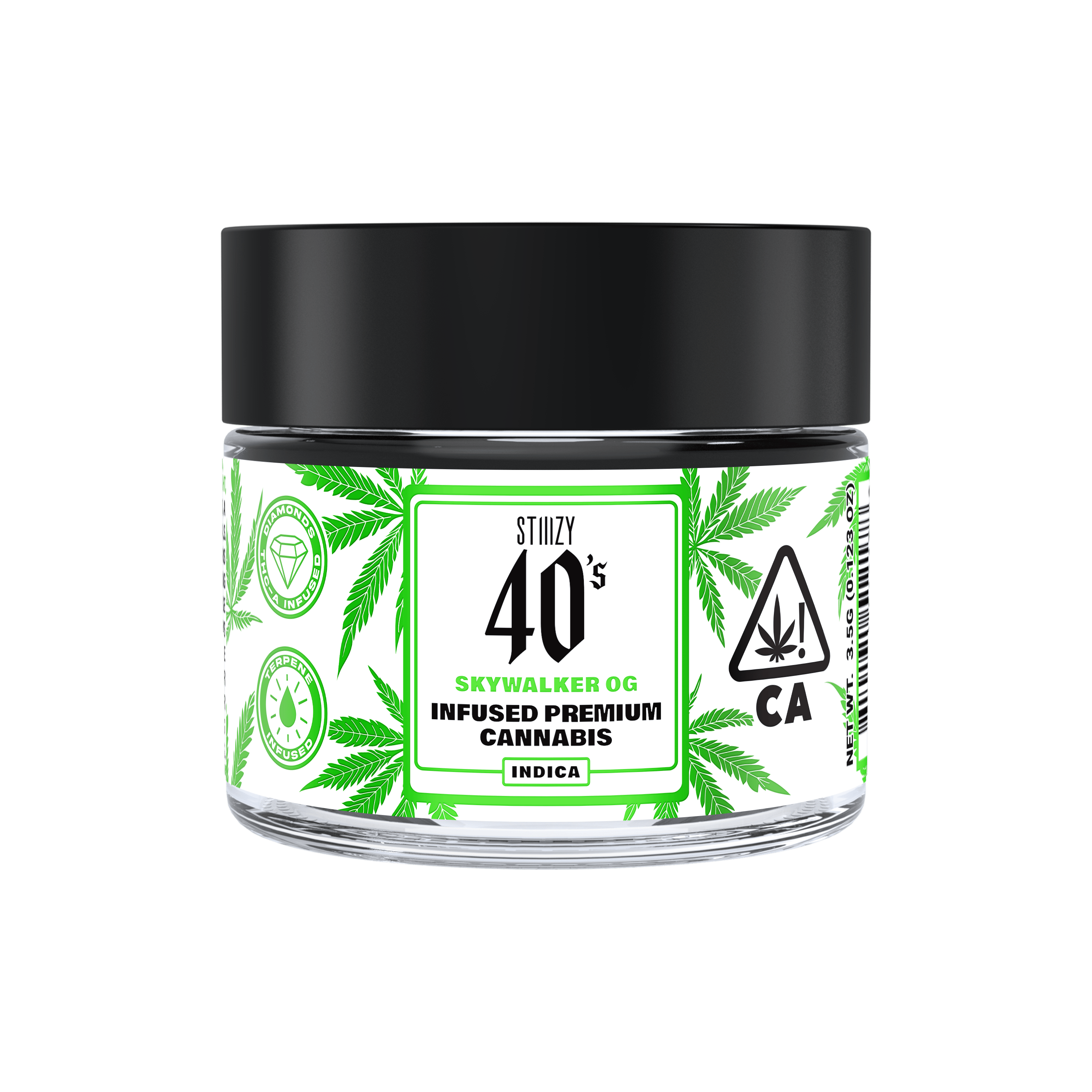 STIIIZY - - SKYWALKER OG - 3.5G 40's Infused Flower Jar - 1