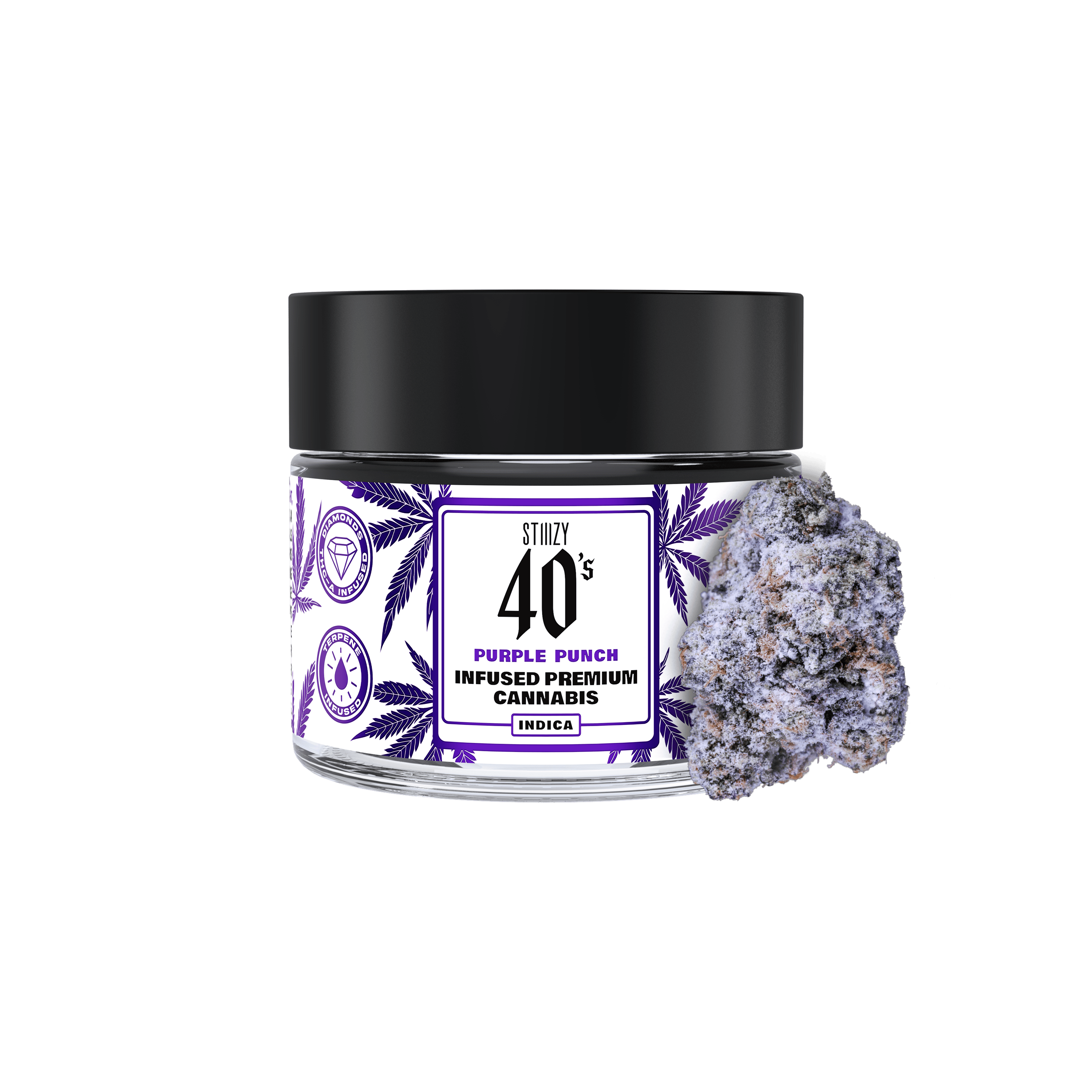 PURPLE PUNCH - 3.5G 40's Infused Flower Jar - STIIIZY
