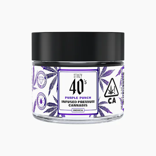 STIIIZY - - PURPLE PUNCH - 3.5G 40's Infused Flower Jar - 1