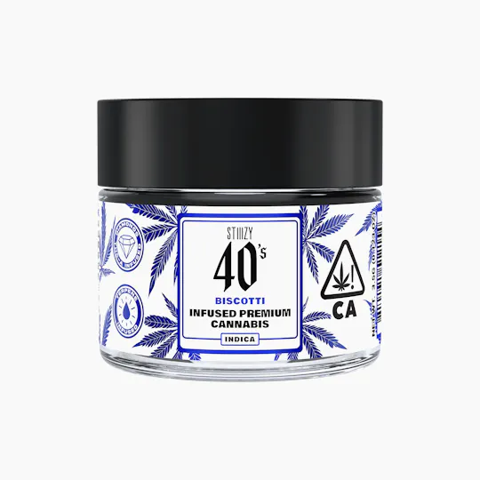 STIIIZY - - BISCOTTI - 3.5G 40's Infused Flower Jar - 1