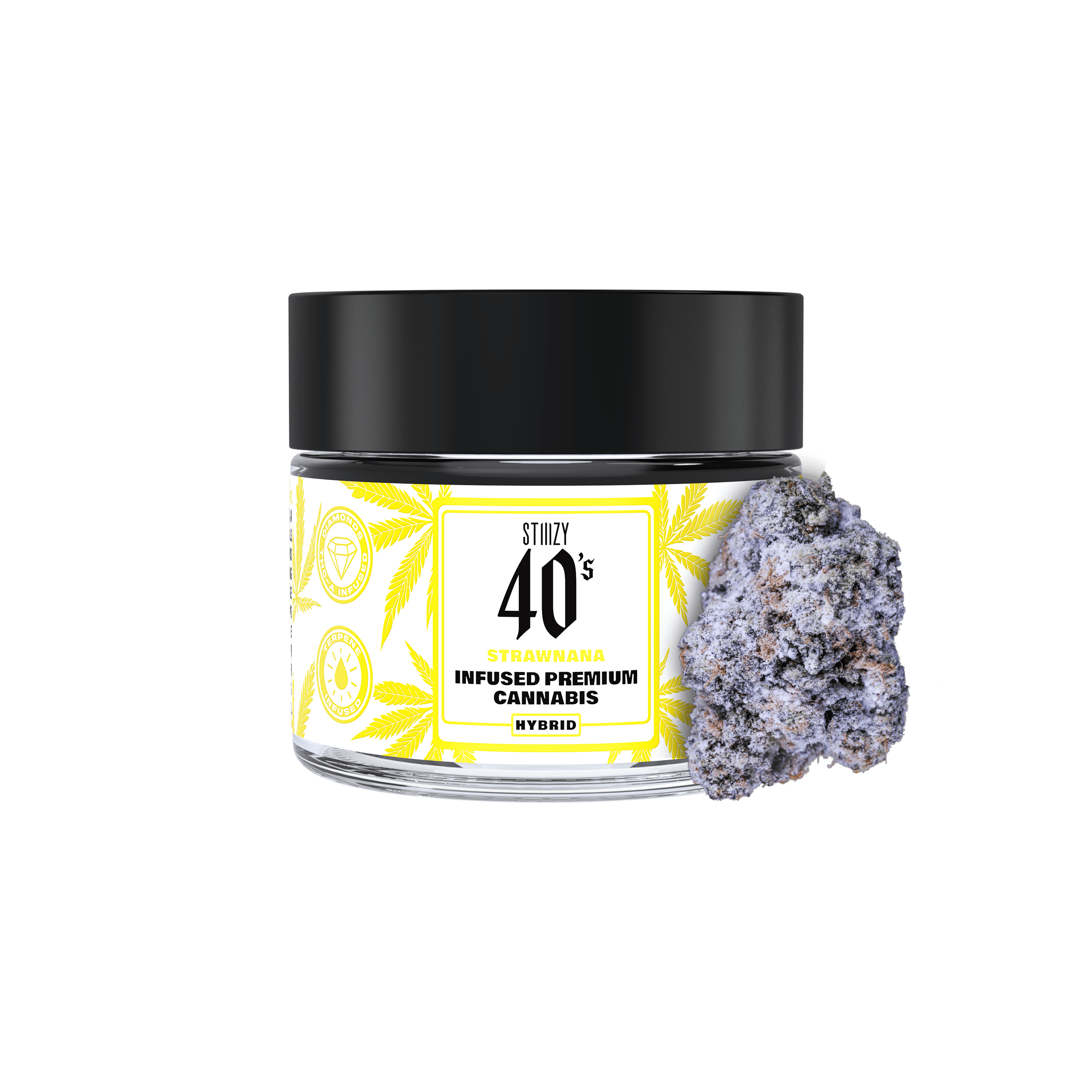 STIIIZY - - STRAWNANA - 3.5G 40's Infused Flower Jar - 1