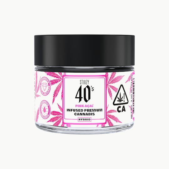 STIIIZY - - PINK ACAI - 3.5G 40's Infused Flower Jar - 1