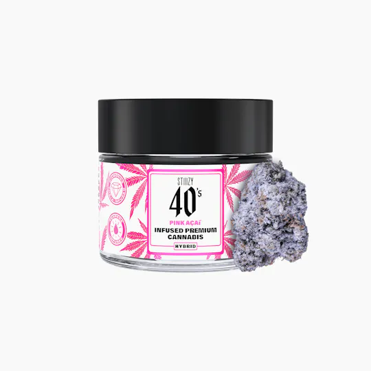 STIIIZY - - PINK ACAI - 3.5G 40's Infused Flower Jar - 1