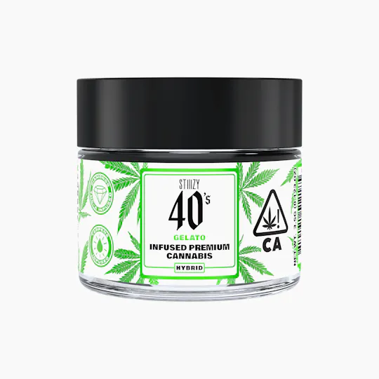 STIIIZY - - GELATO - 3.5G 40's Infused Flower Jar - 1