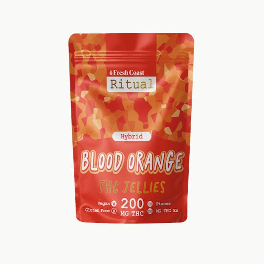 Fresh Coast - Blood Orange | Ritual 200mg Vegan Jellies | Hybrid - 1