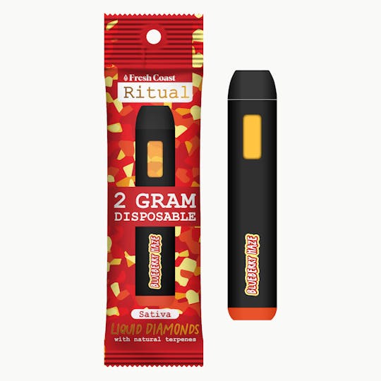 Fresh Coast - Blueberry Haze | Ritual Liquid Diamond 2g Disposable | Sativa - 1