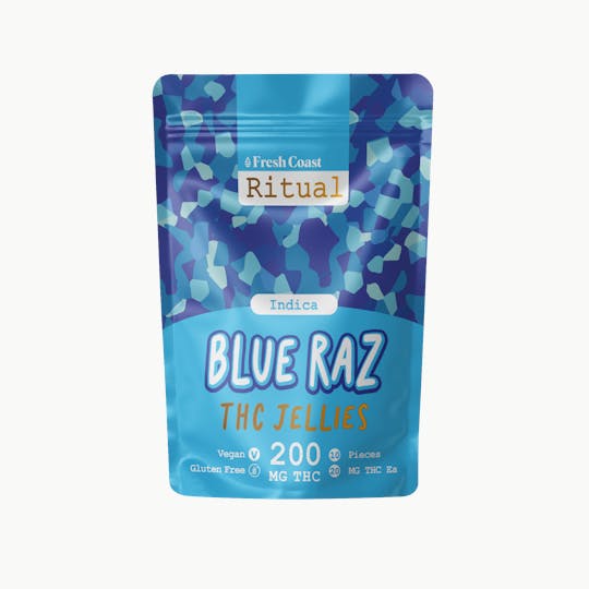 Fresh Coast - Blue Raz | Ritual 200mg Vegan Jellies | Indica - 1