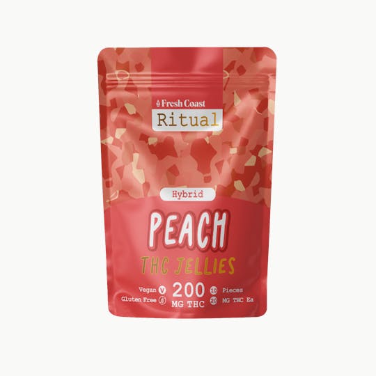 Fresh Coast - Peach | Ritual 200mg Vegan Jellies | Hybrid - 1