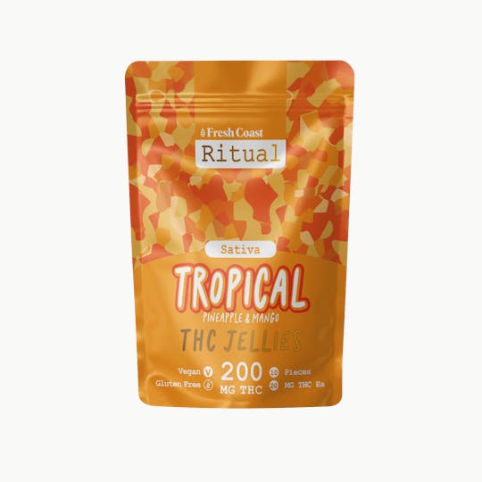 Fresh Coast - Tropical | Ritual 200mg Vegan Jellies | Sativa - 1