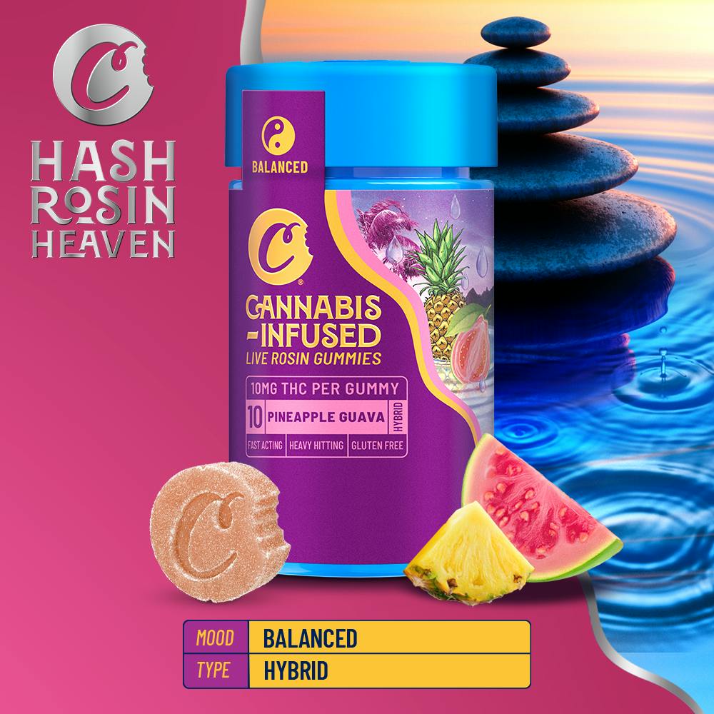 Cookies - Cookies - Live Rosin Gummies - Pineapple Guava (Hawaiian Rain) - 10pk - 1